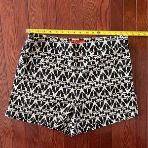 Cartonnier for Anthropologie Black and White HighWaist Women's Shorts w/side zip